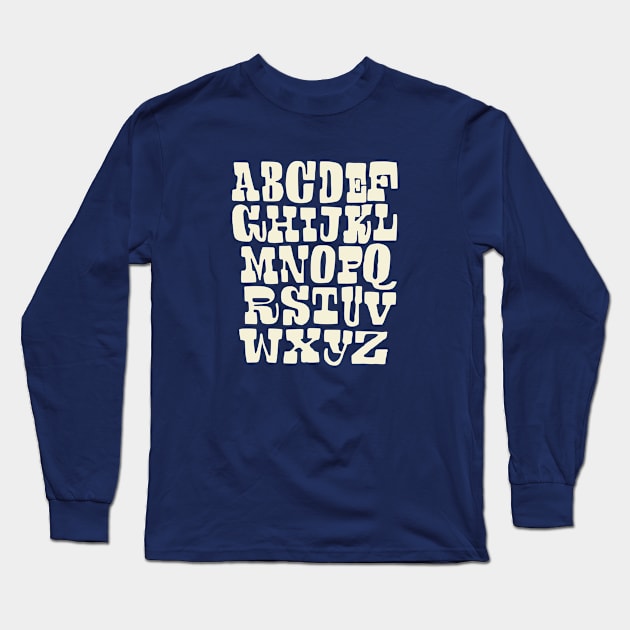 alphabet Long Sleeve T-Shirt by Roocolonia